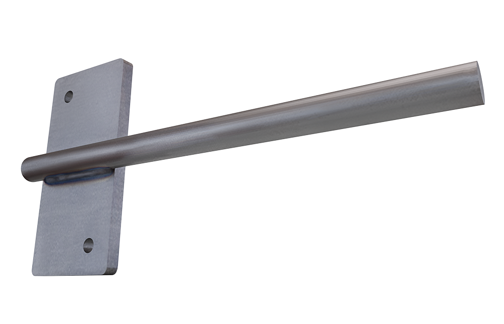 Stud Mounted Floating Shelf Rod